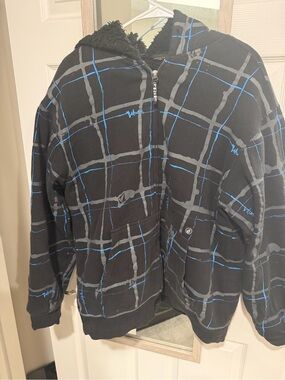 Volcom Black Faux Sherpa Jacket
